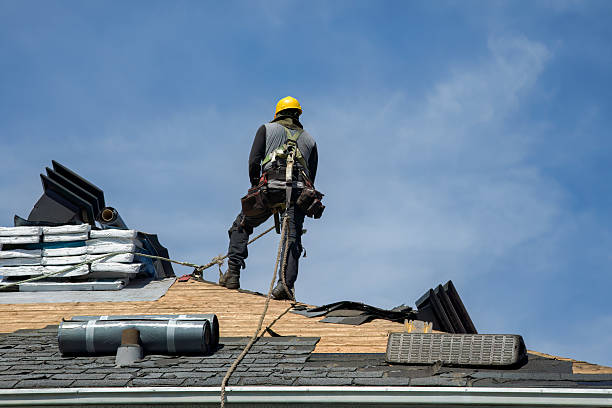 Professional Roofing technician working in Herminie, PA